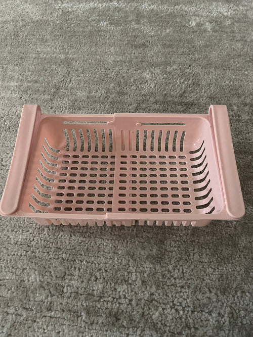 Coș organizator extensibil pentru frigider